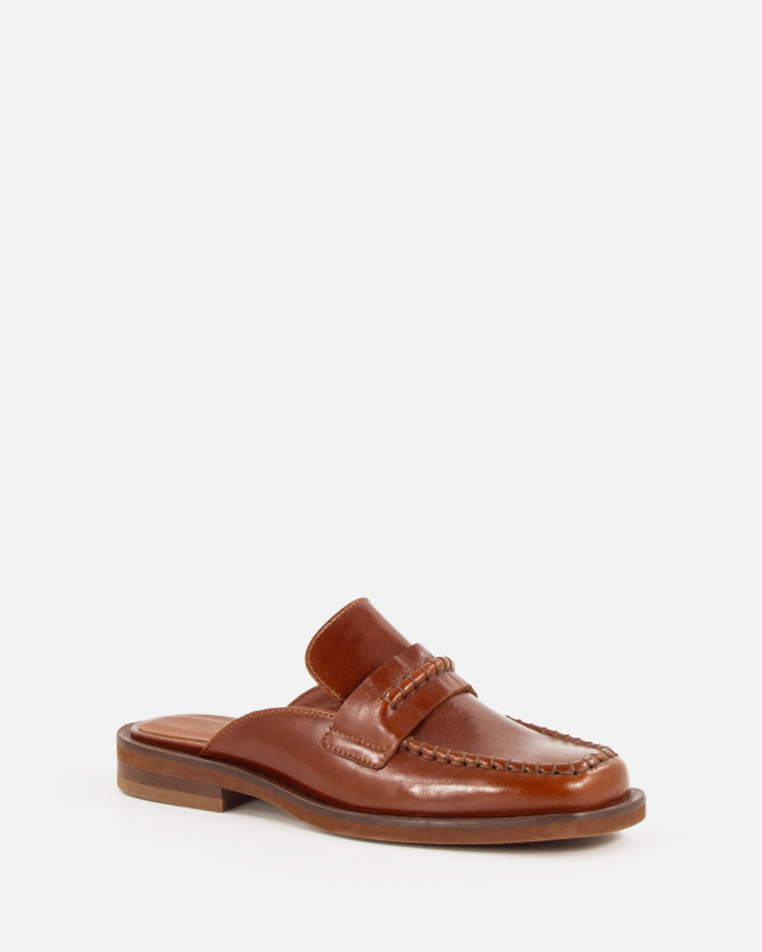 Cognac Leather Divi Sessun Womens Leather Shoes Womens Slip On Flats