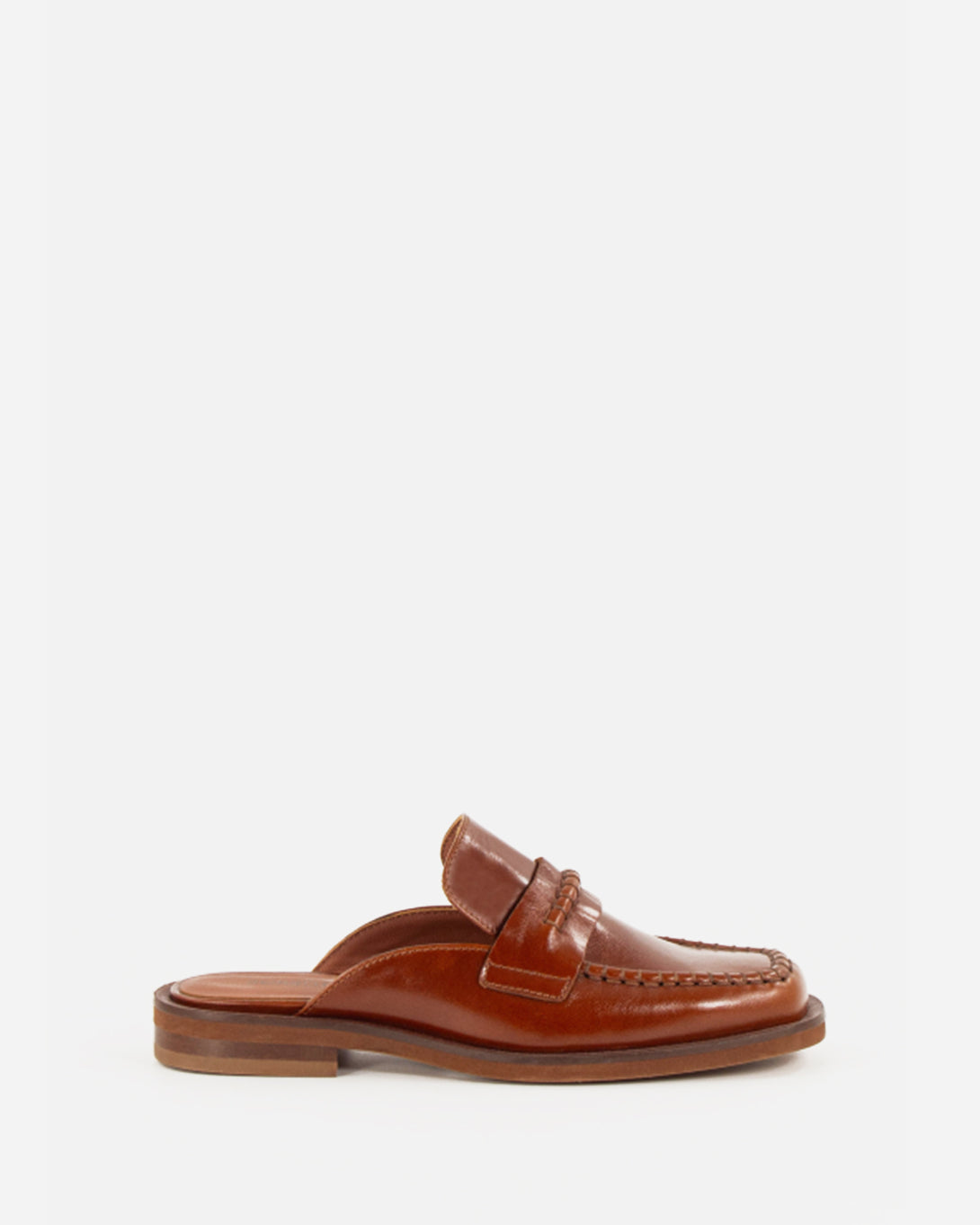 Cognac Leather Divi Sessun Womens Leather Shoes Womens Slip On Flats