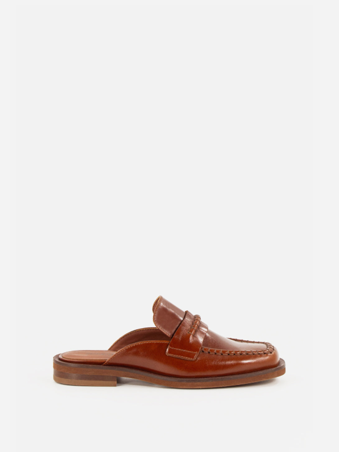 Cognac Leather Divi Sessun Womens Leather Shoes Womens Slip On Flats
