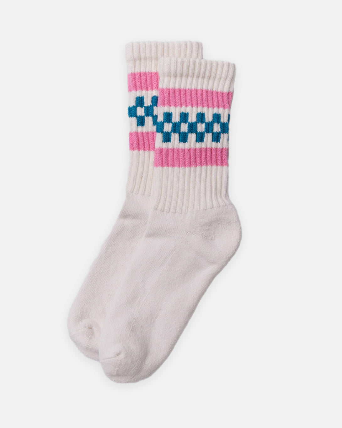 Tile/Pink The Retro Check American Trench Socks