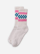 Tile/Pink The Retro Check American Trench Socks