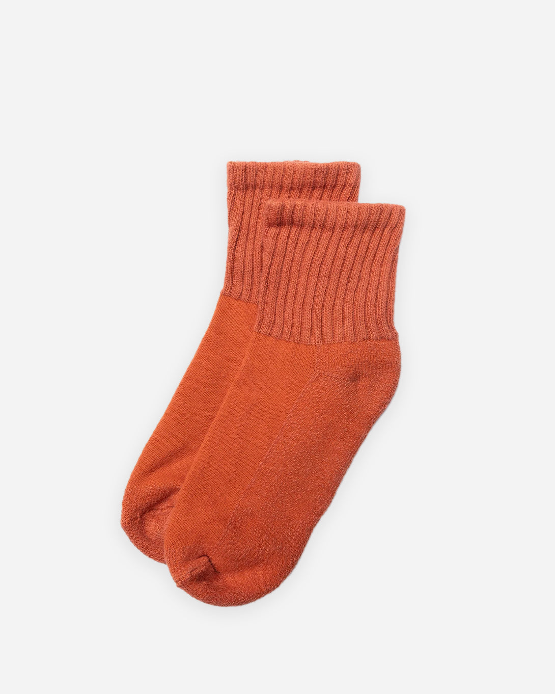 Rust The Solids Quarter Crew American Trench Socks