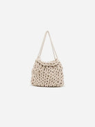 Natural White Sara Alienina Sustainable Luxury Shoulder Bag Woven Purse