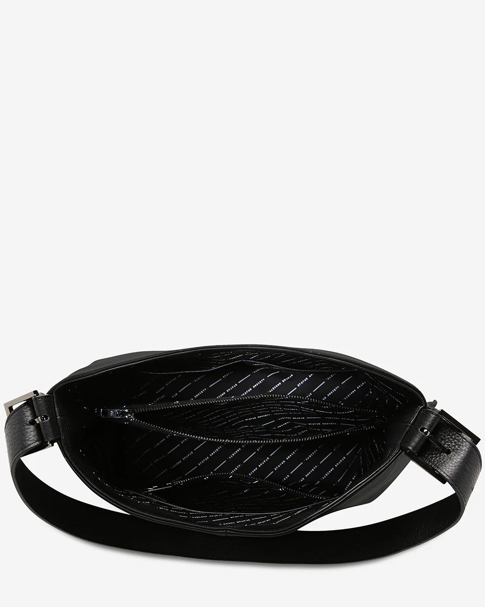 Black Forget About It Status Anxiety Leather Bag Womens Shopping Bag Womens Carry Bag