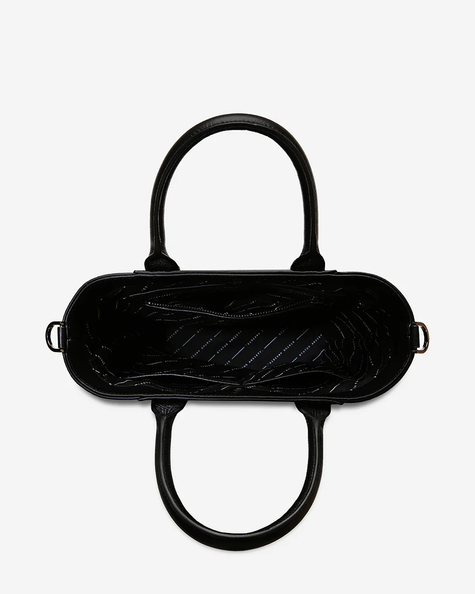 Black Happy Medium Status Anxiety Bag Womens Leather Bag