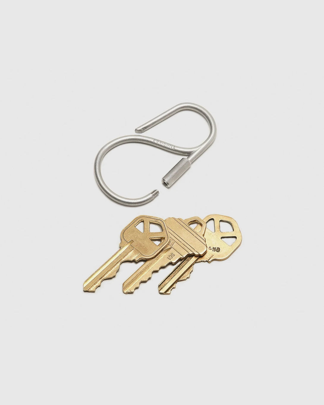 Stainless Steel Offset Keyring Utility Accessory