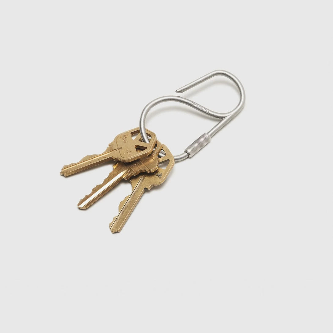 Stainless Steel Offset Keyring Utility Accessory