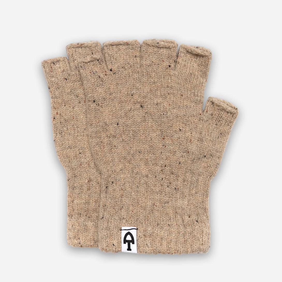 Merino Donegal Fingerless Gloves