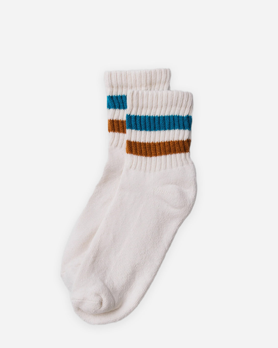 Texas Orange/Tile The Retro Stripe Quarter Crew American Trench Socks