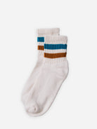 Texas Orange/Tile The Retro Stripe Quarter Crew American Trench Socks