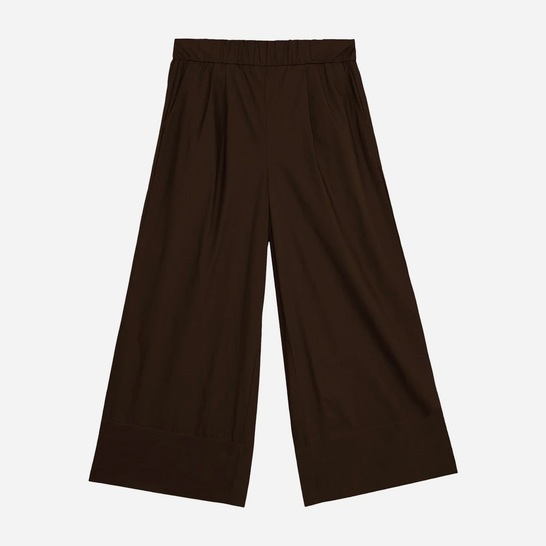 Kombu Triana Mikoh Womens Lightweight Pants Brown Elastic Waistband Pants