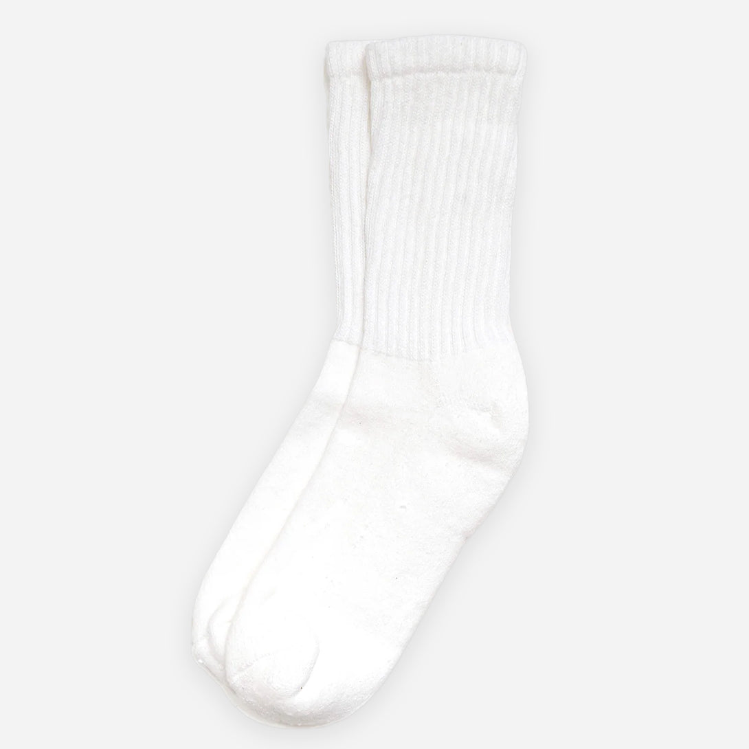 White The Solids Regular Crew American Trench Socks