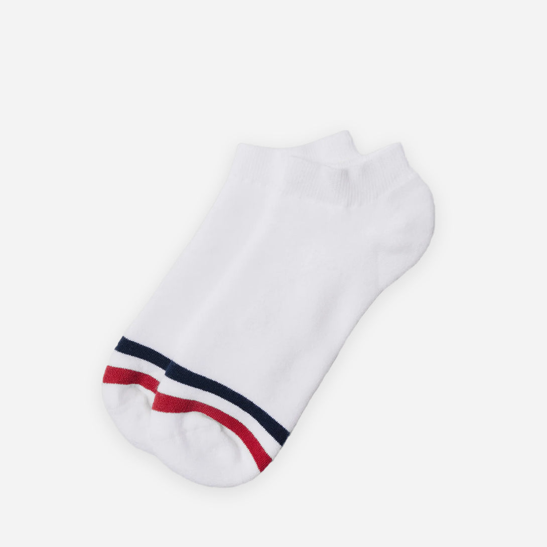 White The Kennedy Stripe American Trench Ankle Socks