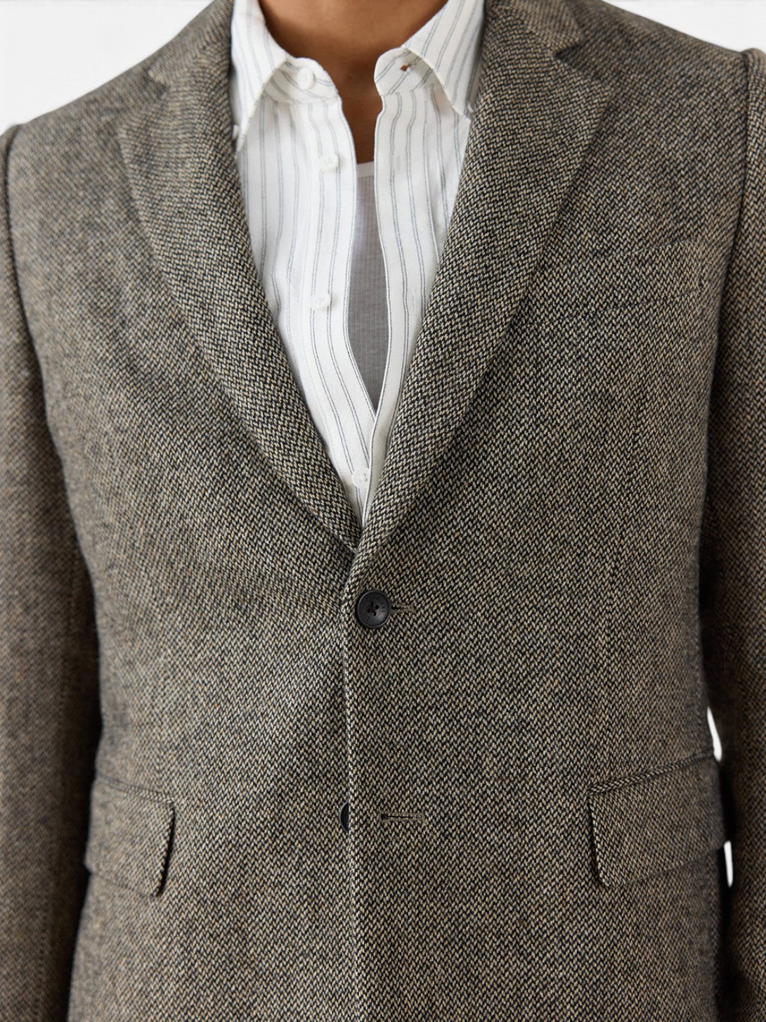 Brown Wilde Birdseye Regular Blazer Mens Blazer Jacket Percival Clothing
