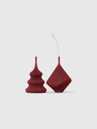 Ruby Red Ornaments Set Zayl and Bloz by Sheyn