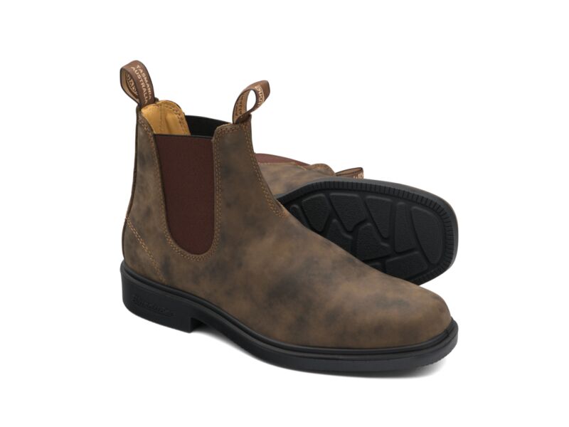 Rustic Brown Mens Dress Chelsea Boots Blundstone