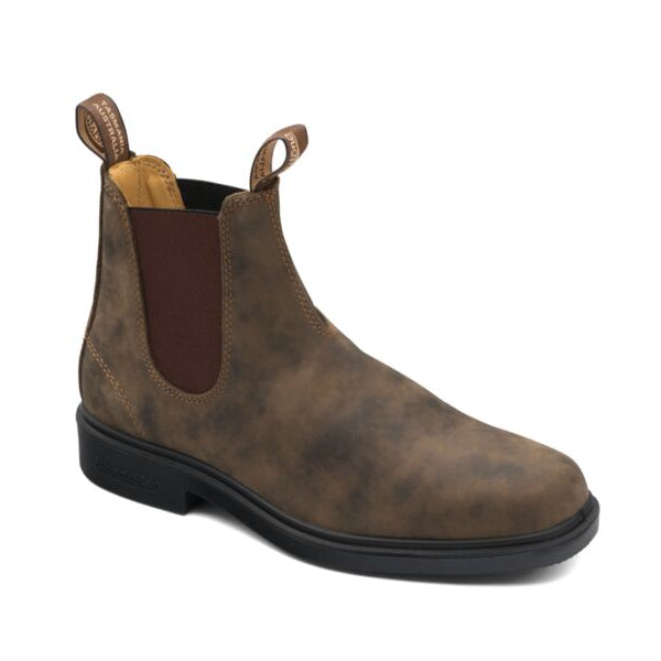 Rustic Brown Mens Dress Chelsea Boots Blundstone