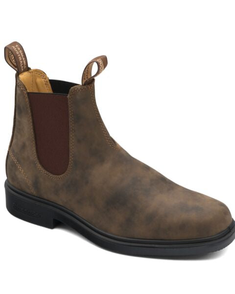 Rustic Brown Mens Dress Chelsea Boots Blundstone