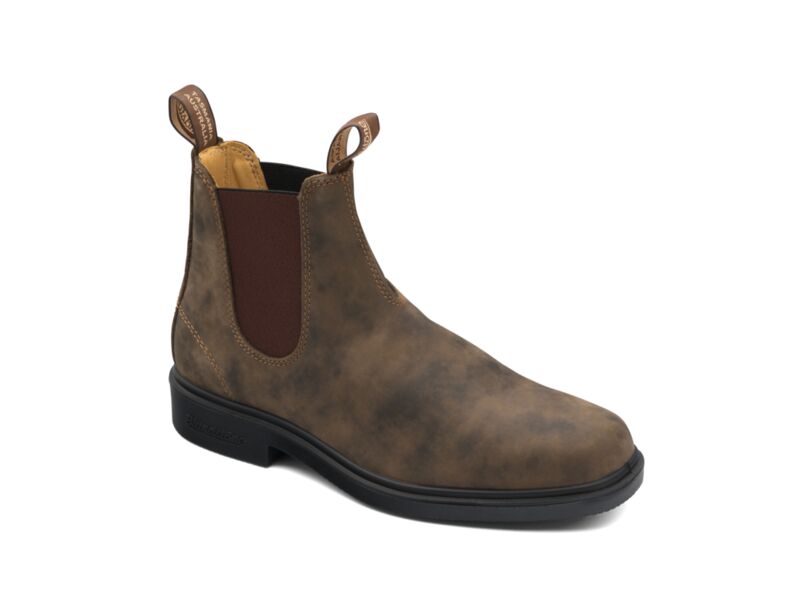 Rustic Brown Mens Dress Chelsea Boots Blundstone