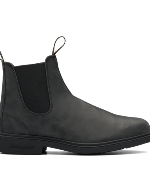 Rustic Black Mens Dress Chelsea Boots Blundstone