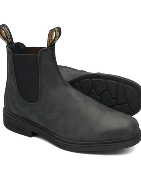 Rustic Black Mens Dress Chelsea Boots Blundstone