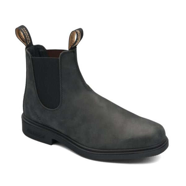 Rustic Black Mens Dress Chelsea Boots Blundstone