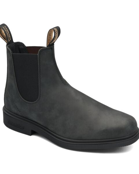 Rustic Black Mens Dress Chelsea Boots Blundstone