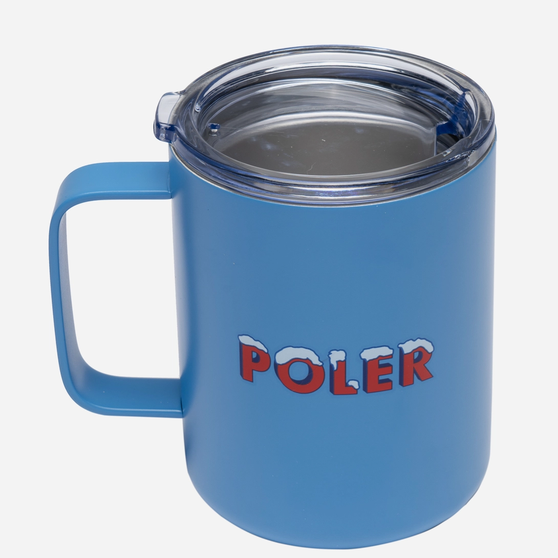 Pop Blue Poler Insulated Mug