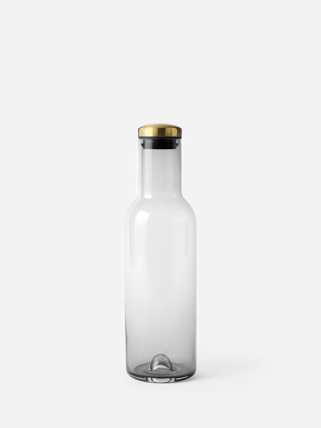SMOKE BRASS LID bottle carafe 34 oz menu