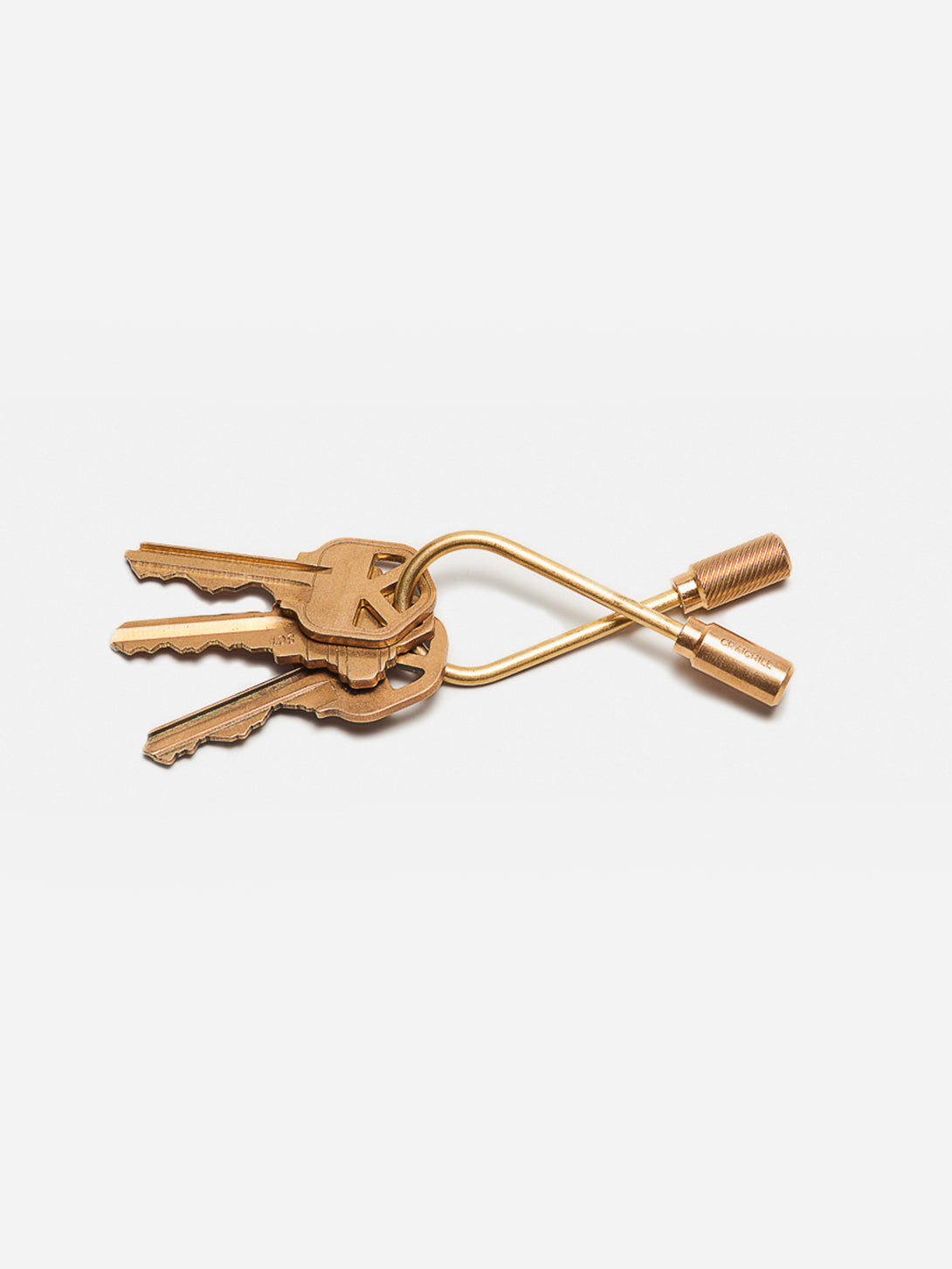 Brass Closed Helix Keyring Men’s Craighill keychain ONS Clothing