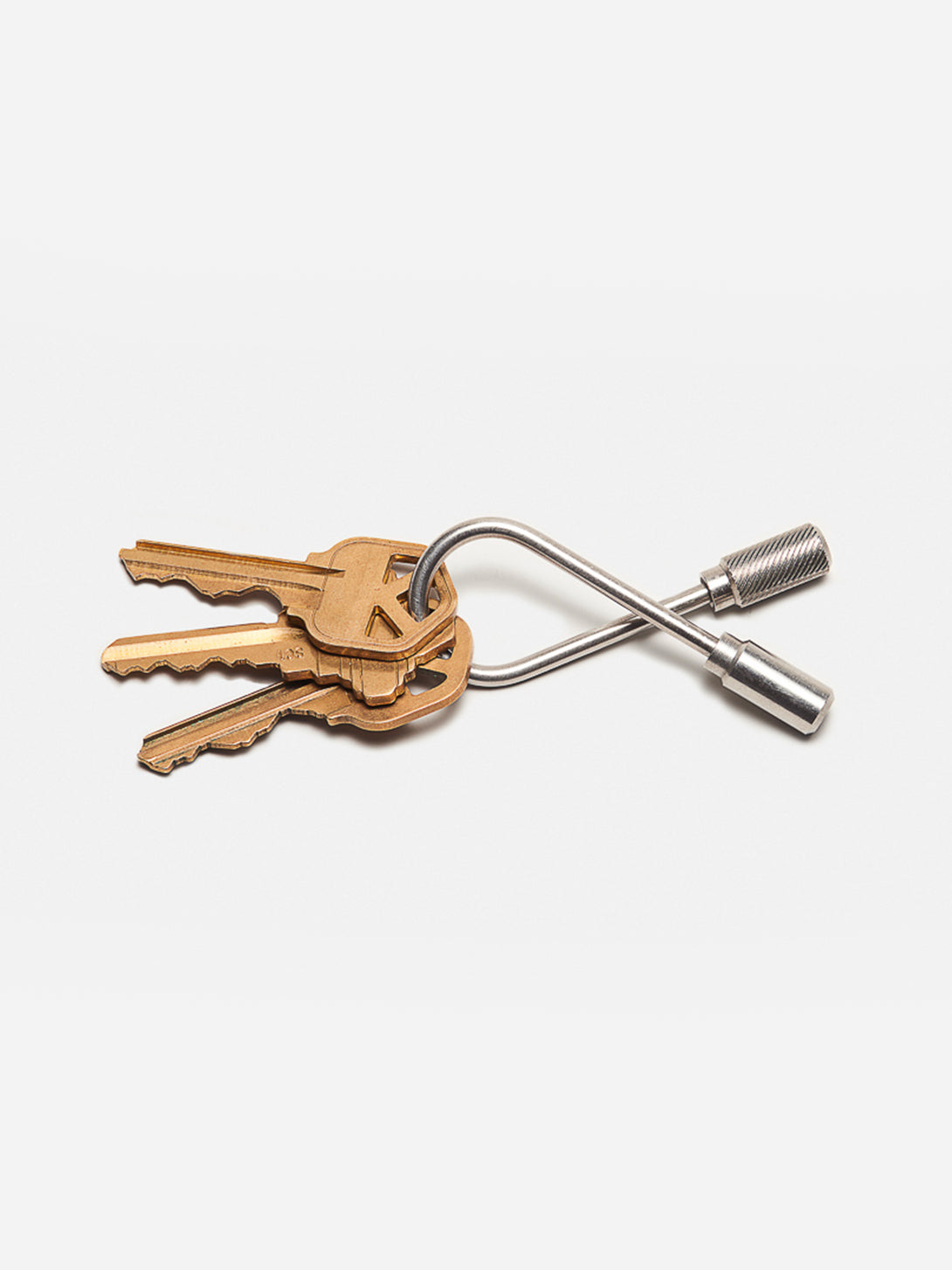 Steel Closed Helix Keyring Men’s Craighill keychain ONS Clothing