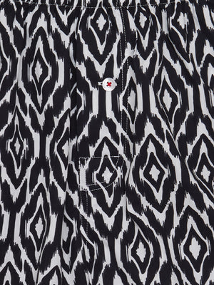 Black Organic Cotton Ikat Boxer Druthers O.N.S