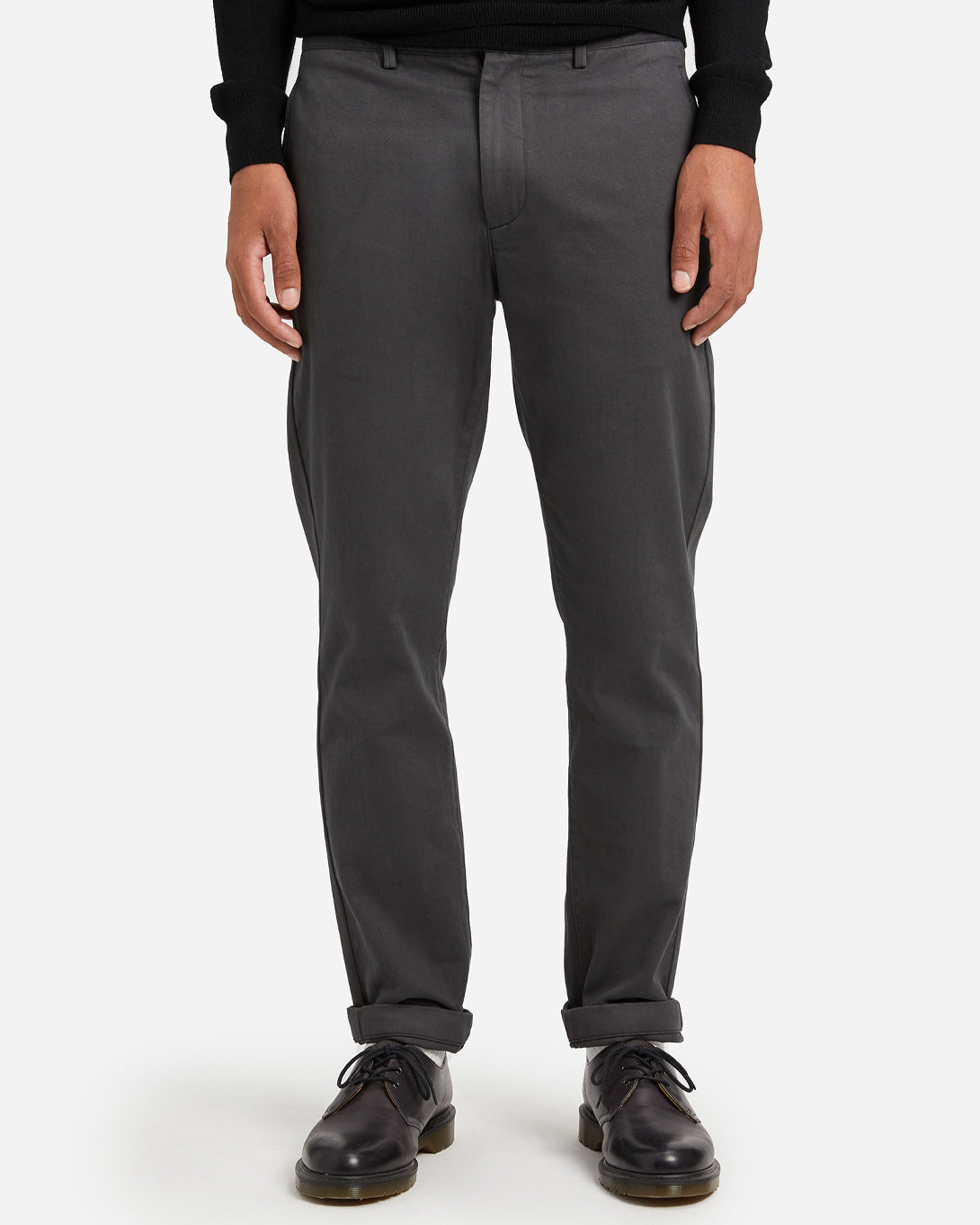 CHARCOAL GREY mens chino pants rider chino ons clothing