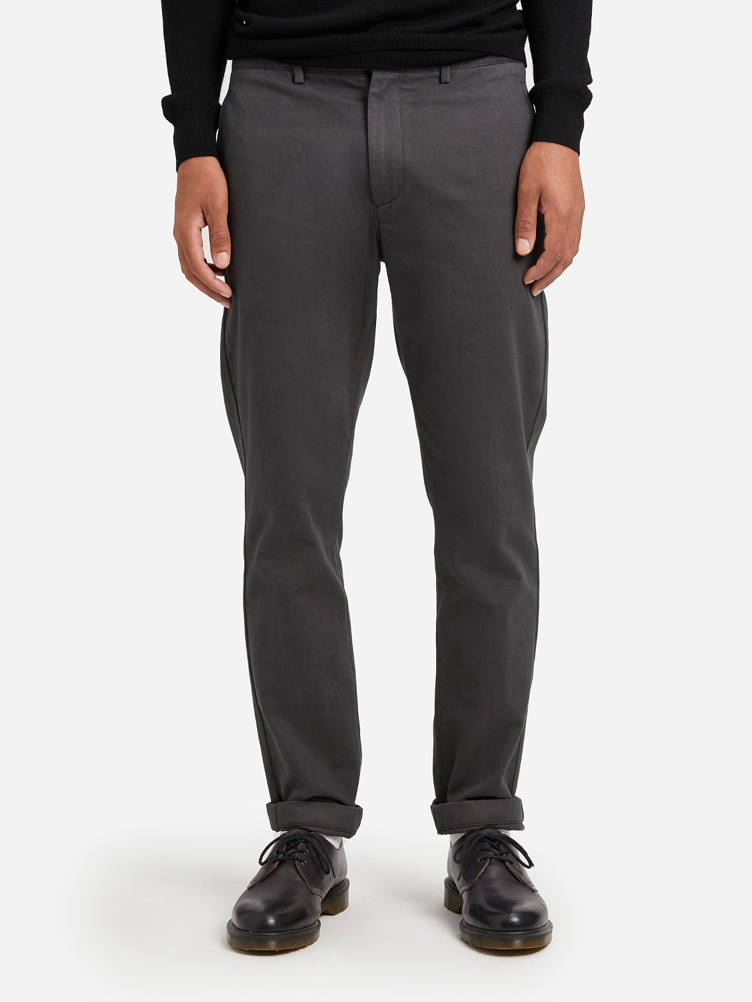 CHARCOAL GREY mens chino pants rider chino ons clothing
