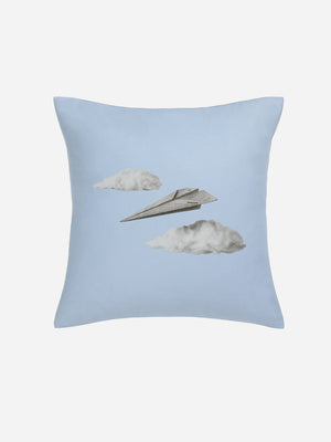 Light Blue Paper Plane Cushion Kapok O.N.S Clothing Spring/Summer 22 Home goods