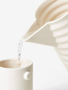 White Pleated Pitcher