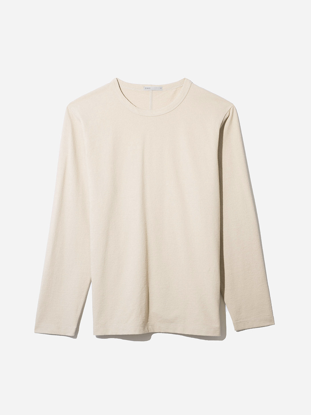 BEIGE long sleeve shirt for men torrey crew neck tee ons clothing