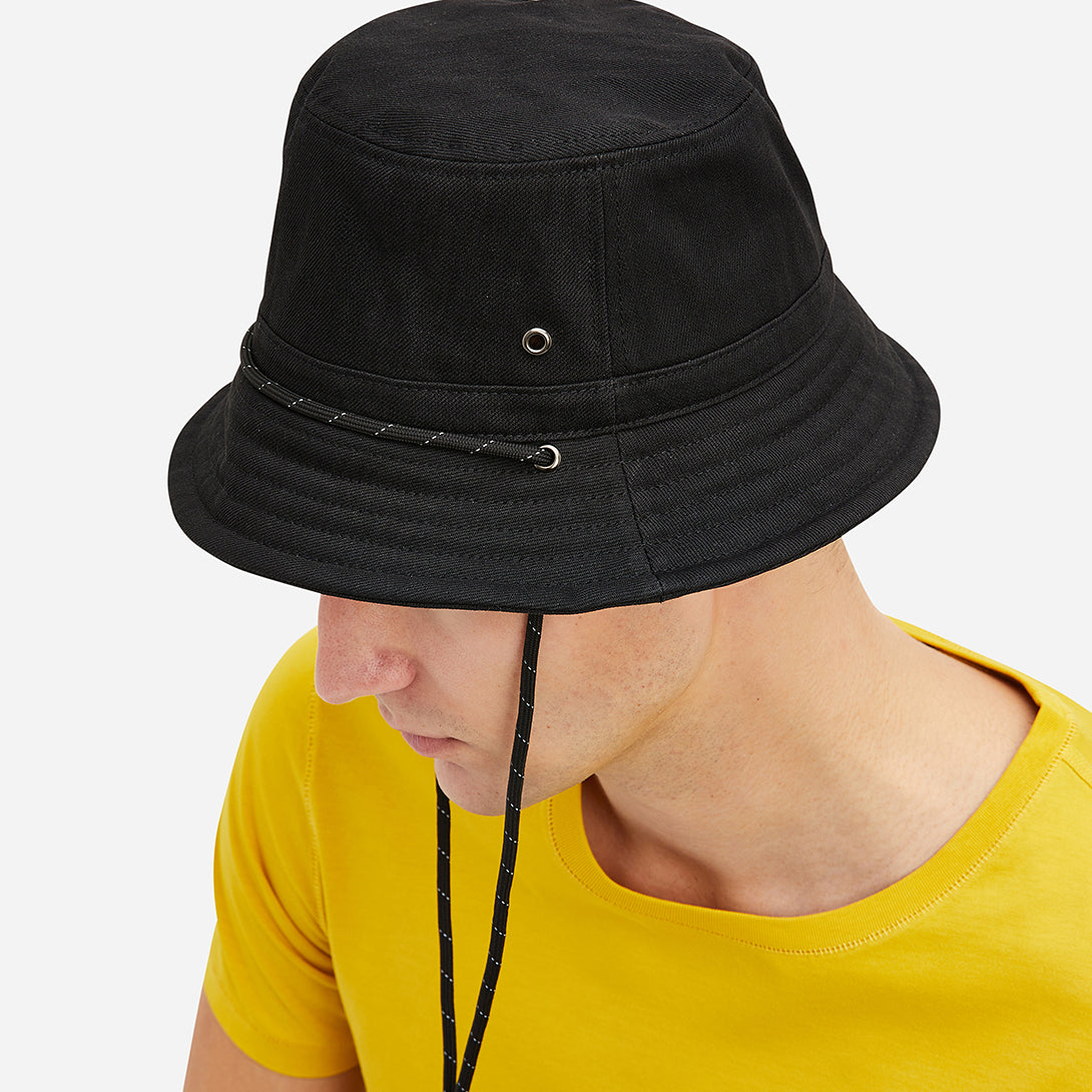 Black Sherwood Bucket Hat Men’s denim accessories ONS Clothing