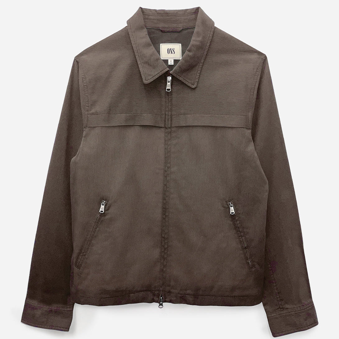 DK OLIVE Dobby Striped Work Jacket ONS Clothing Menswear NYC