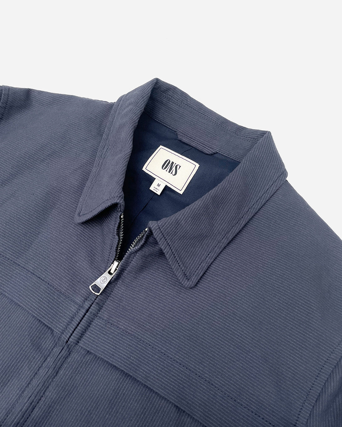 NAVY Dobby Striped Work Jacket ONS Clothing Menswear NYC