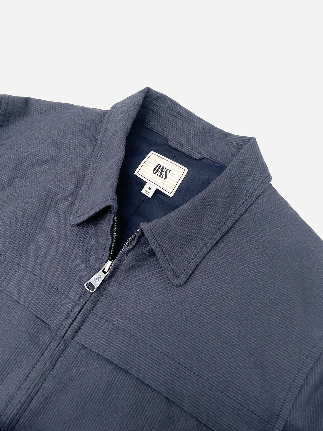 NAVY Dobby Striped Work Jacket ONS Clothing Menswear NYC