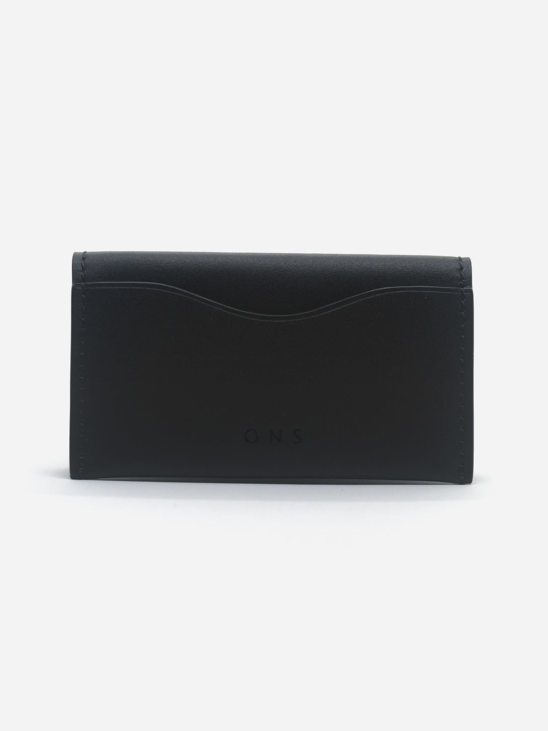 BLACK 4 SLOTS FOLDED CARDHOLDER ONS