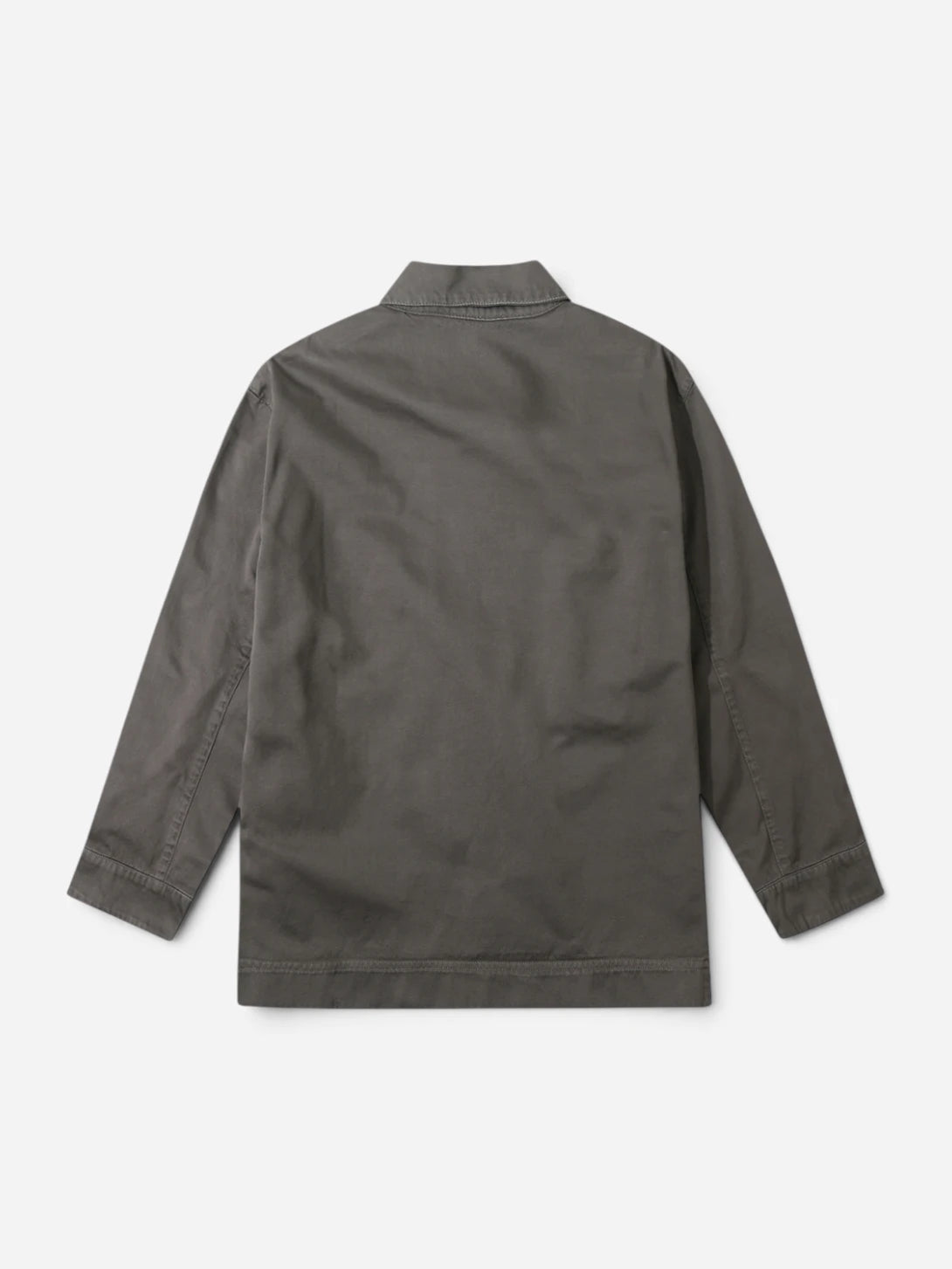 Grey Garbardine Work Jacket Button Up Collared Outerwear Le Mont St Michel Clothing 
