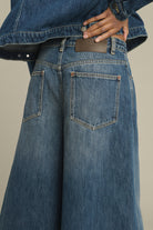 Denim Bleu Delave Joyce Womens Cropped Denim Pants Soeur Clothing
