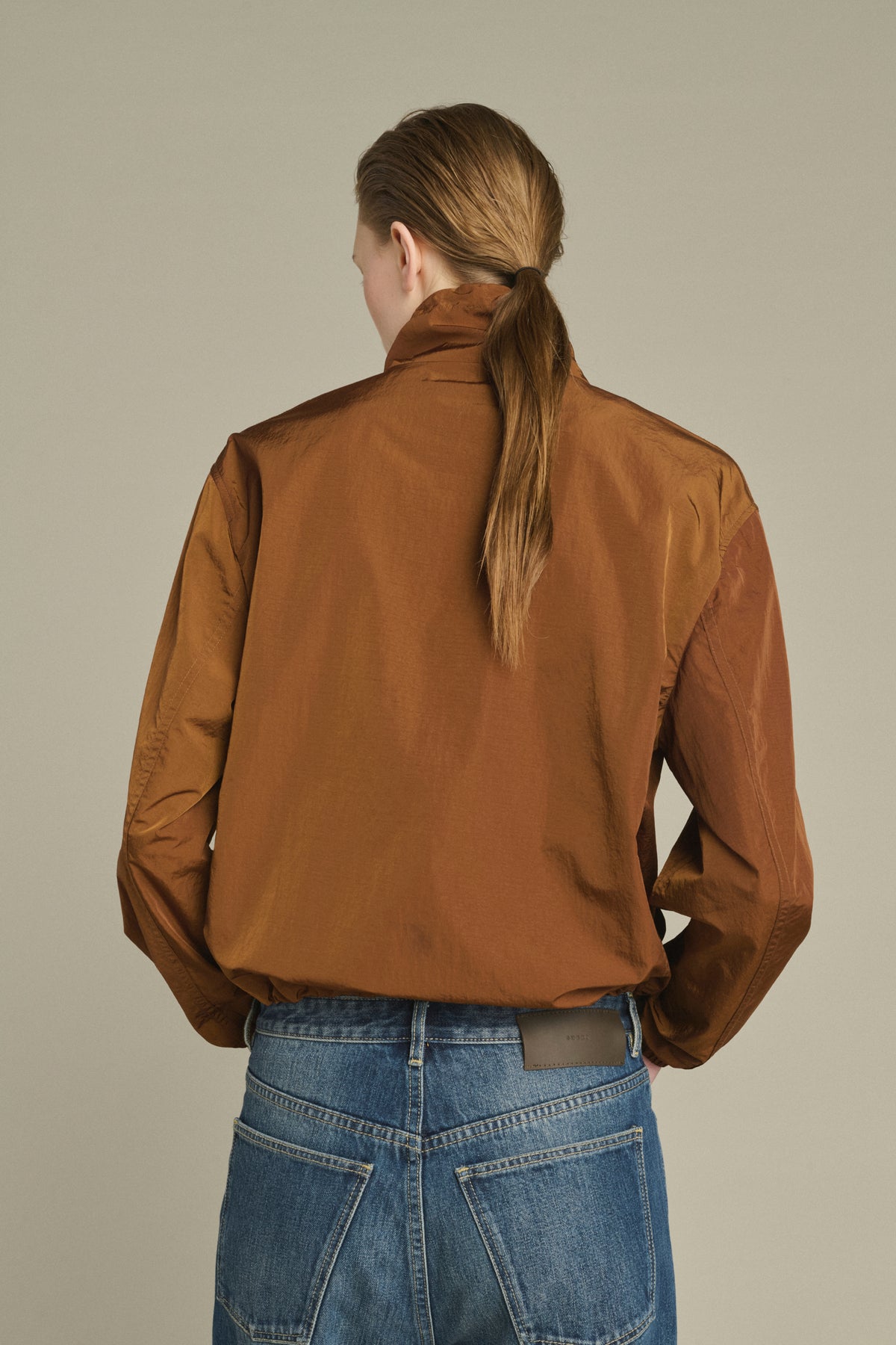 Caramel Jura Womens Nylon Zip Up Jacket Soeur Clothing