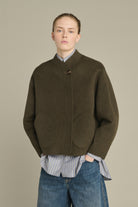 Kaki Chine Windsor Womens Outerwear Wool Jacket Soeur Clothing