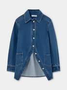 Denim No Boyfriend Denim Overshirt Womens Woven Shirt Laagam