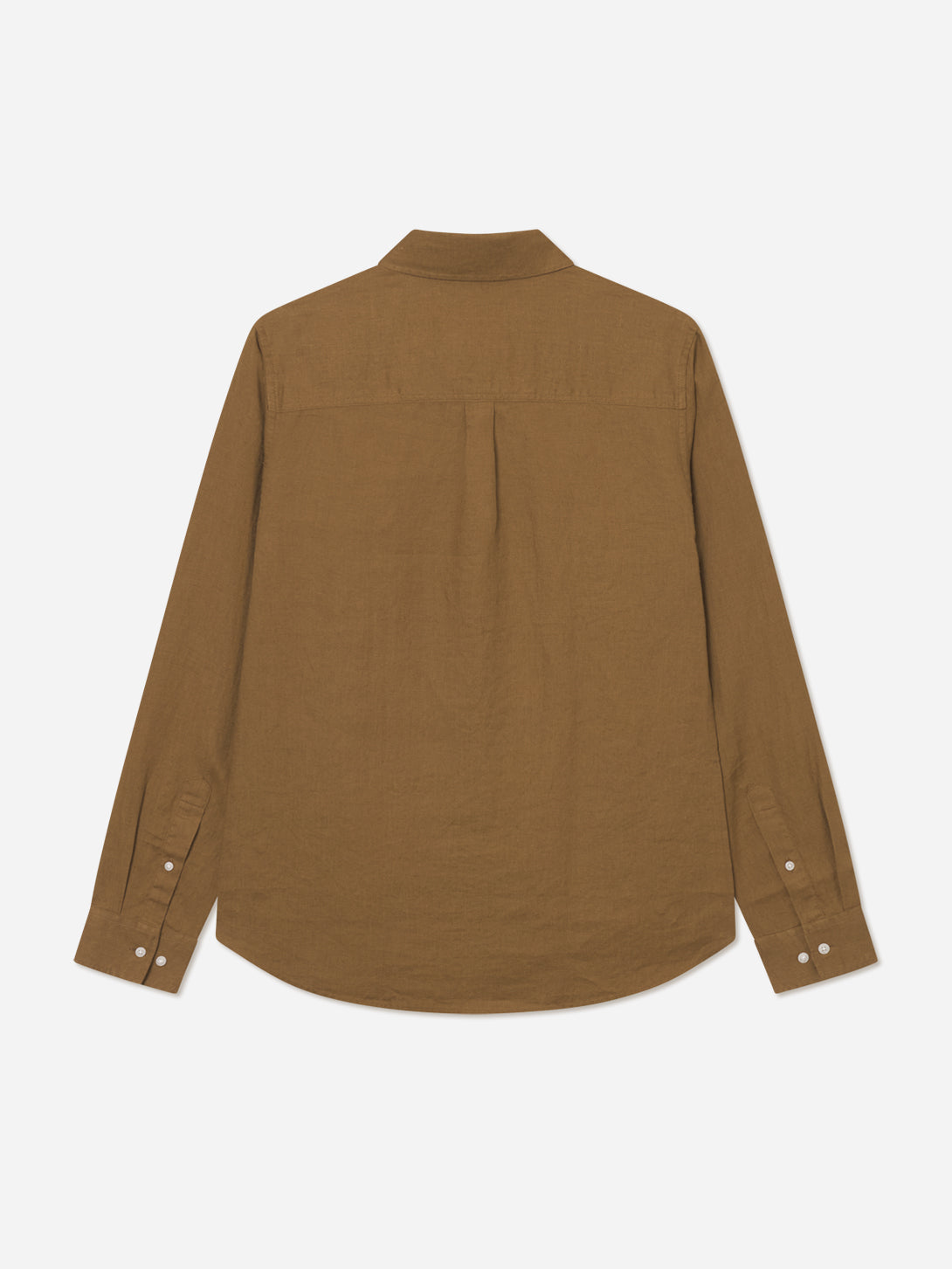 Plant Green Konrad Linen Shirt Les Deux Long Sleeve Linen Shirt 