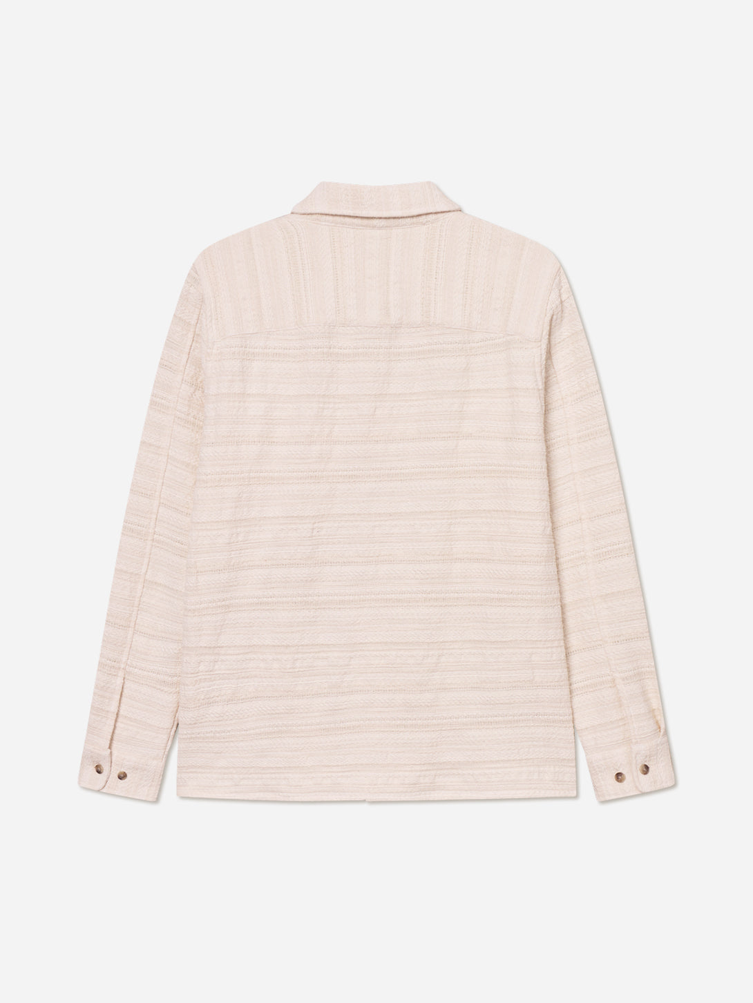 Ivory Jonas Structured Stripe Overshirt Mens Collared Overshirt Les Deux 