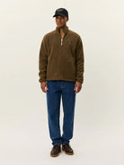 Teak Creed Teddy Jacket Mens Fleece Les Deux Zip Up Jacket Mens Outerwear 